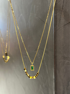 Dual stud necklace