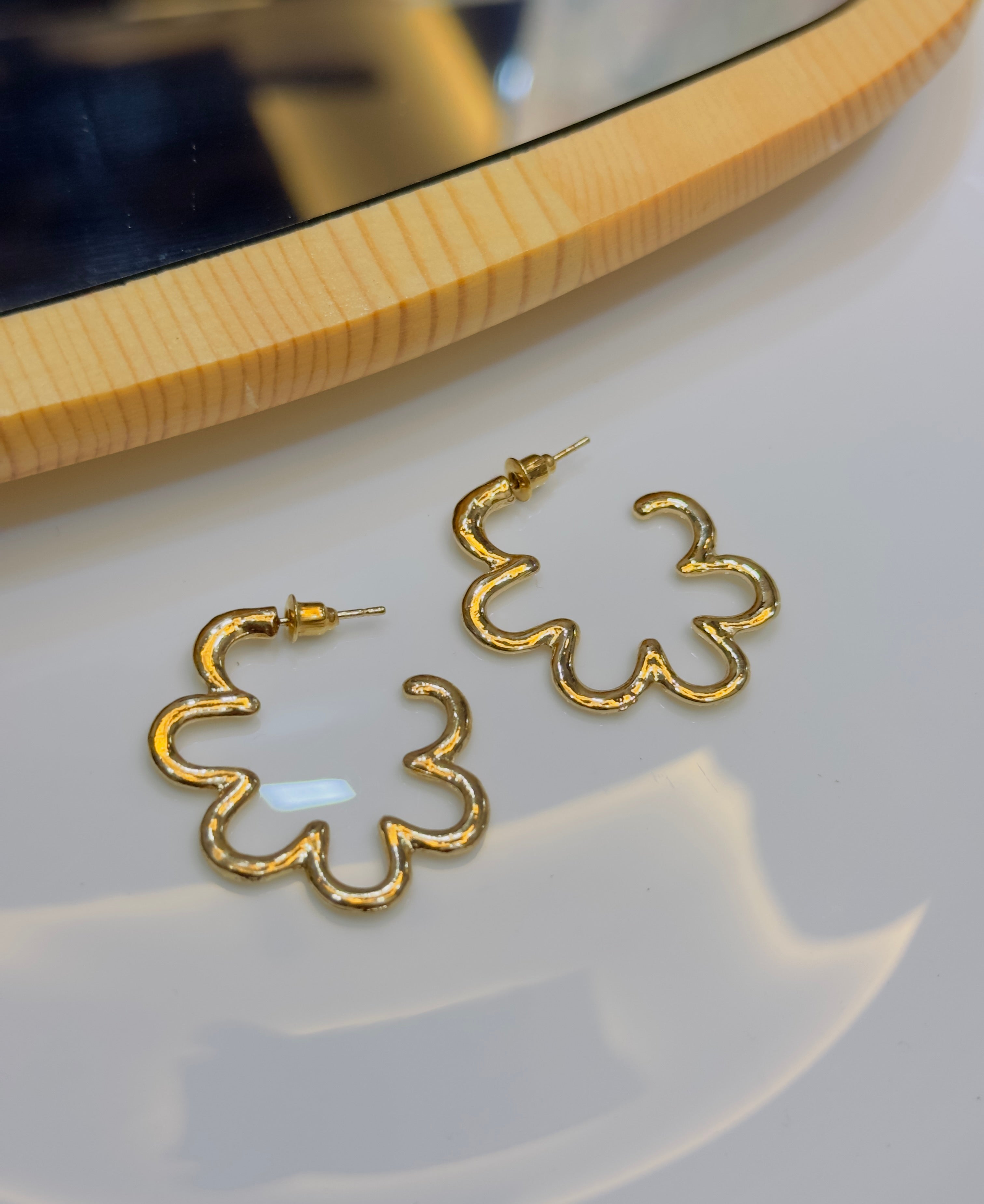Floral earrings