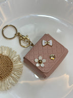 Pink mini bag keychain