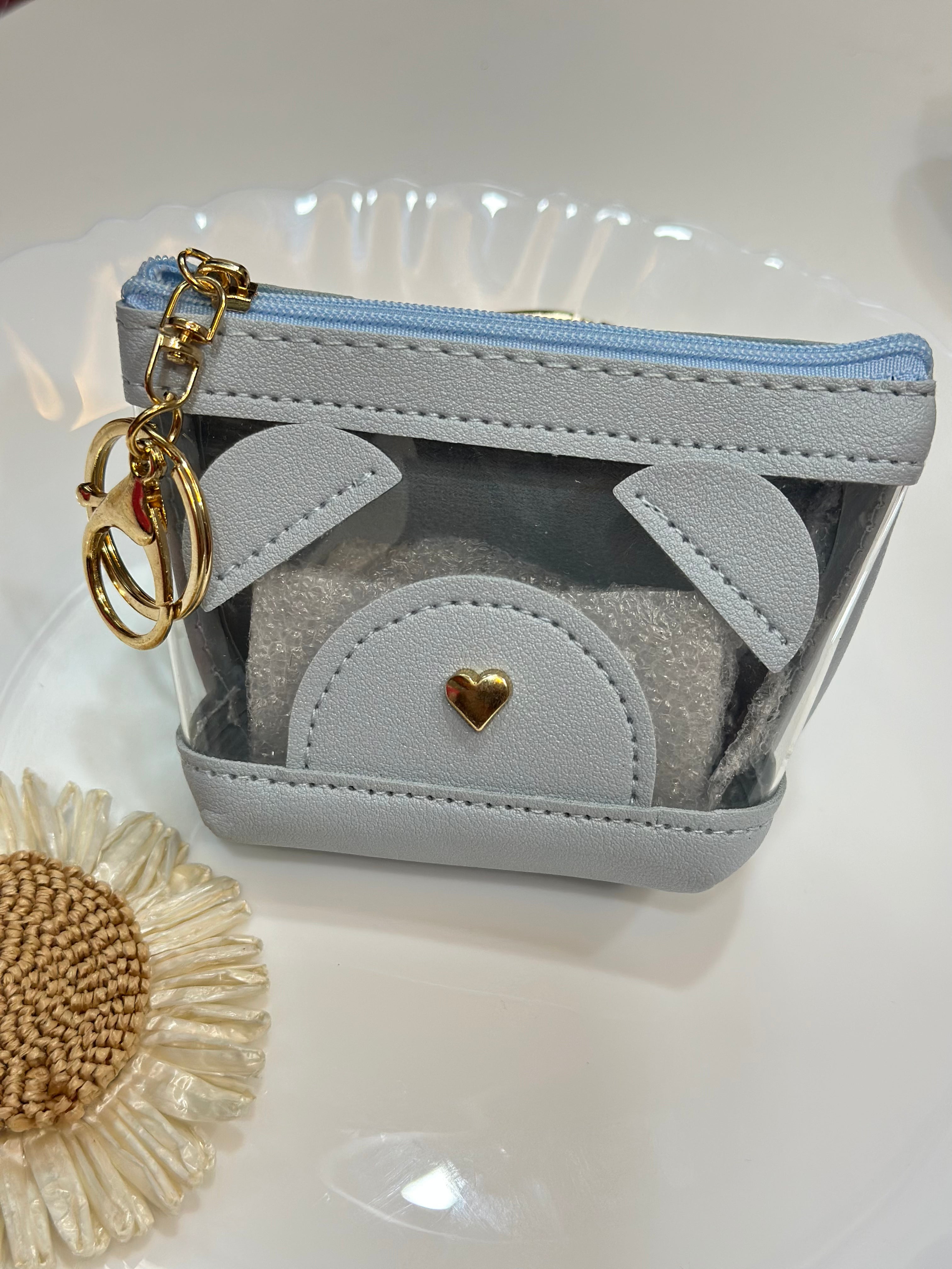 Blue mini pouch