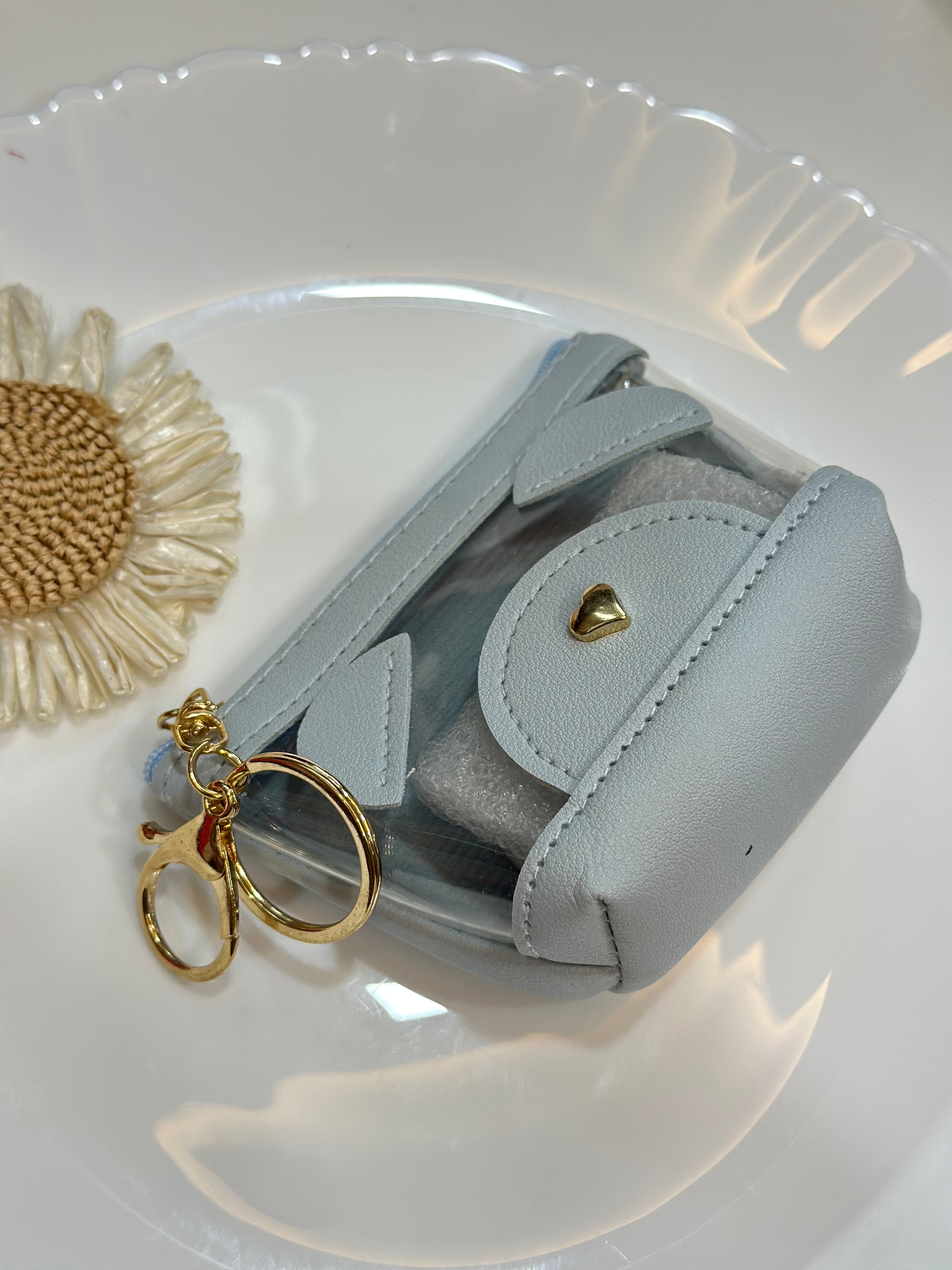 Blue mini pouch