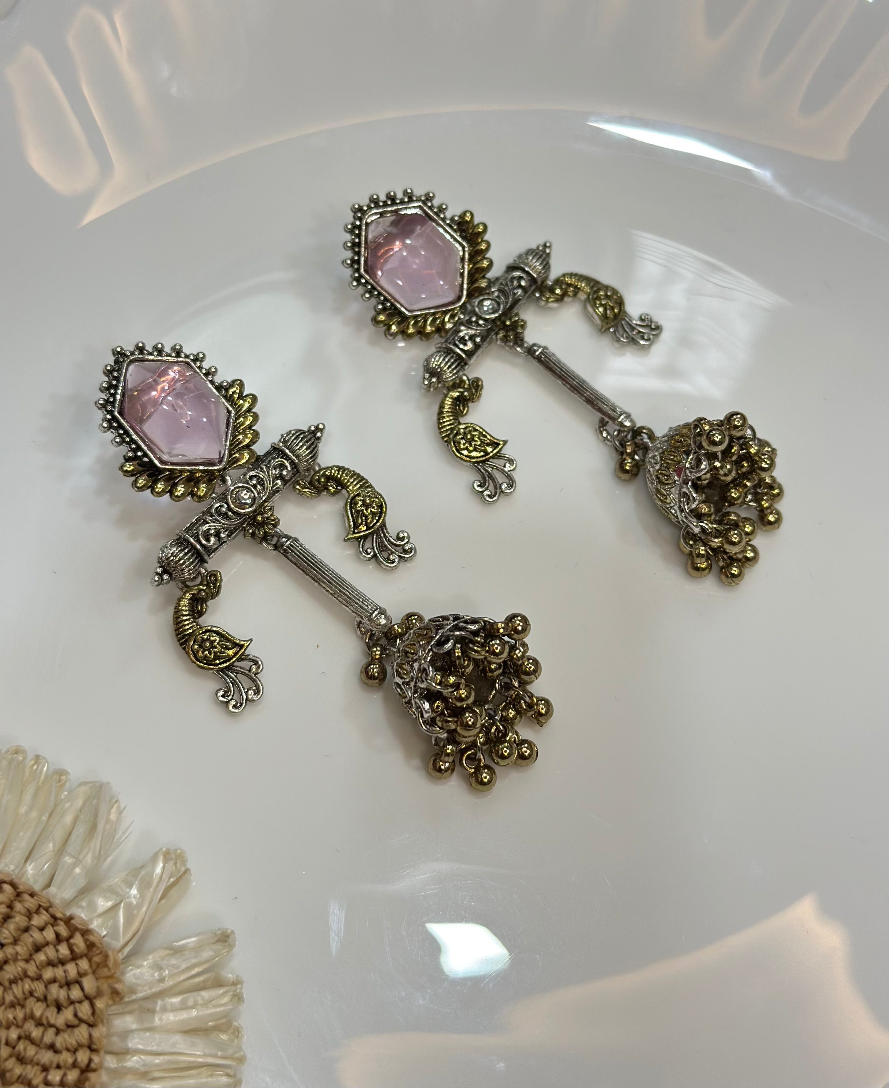 Dual toned earrings