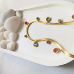 Studed snake chain