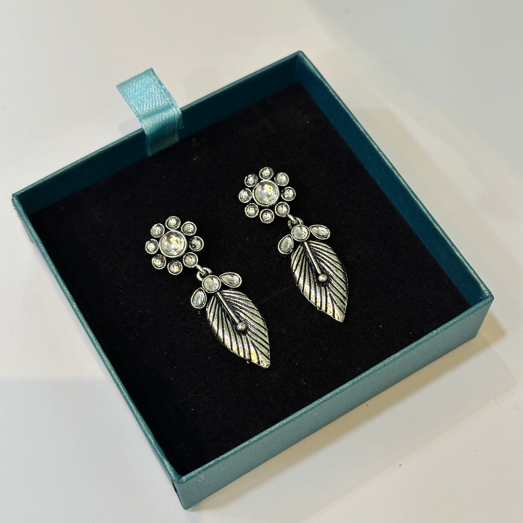 Delicate silver earrings
