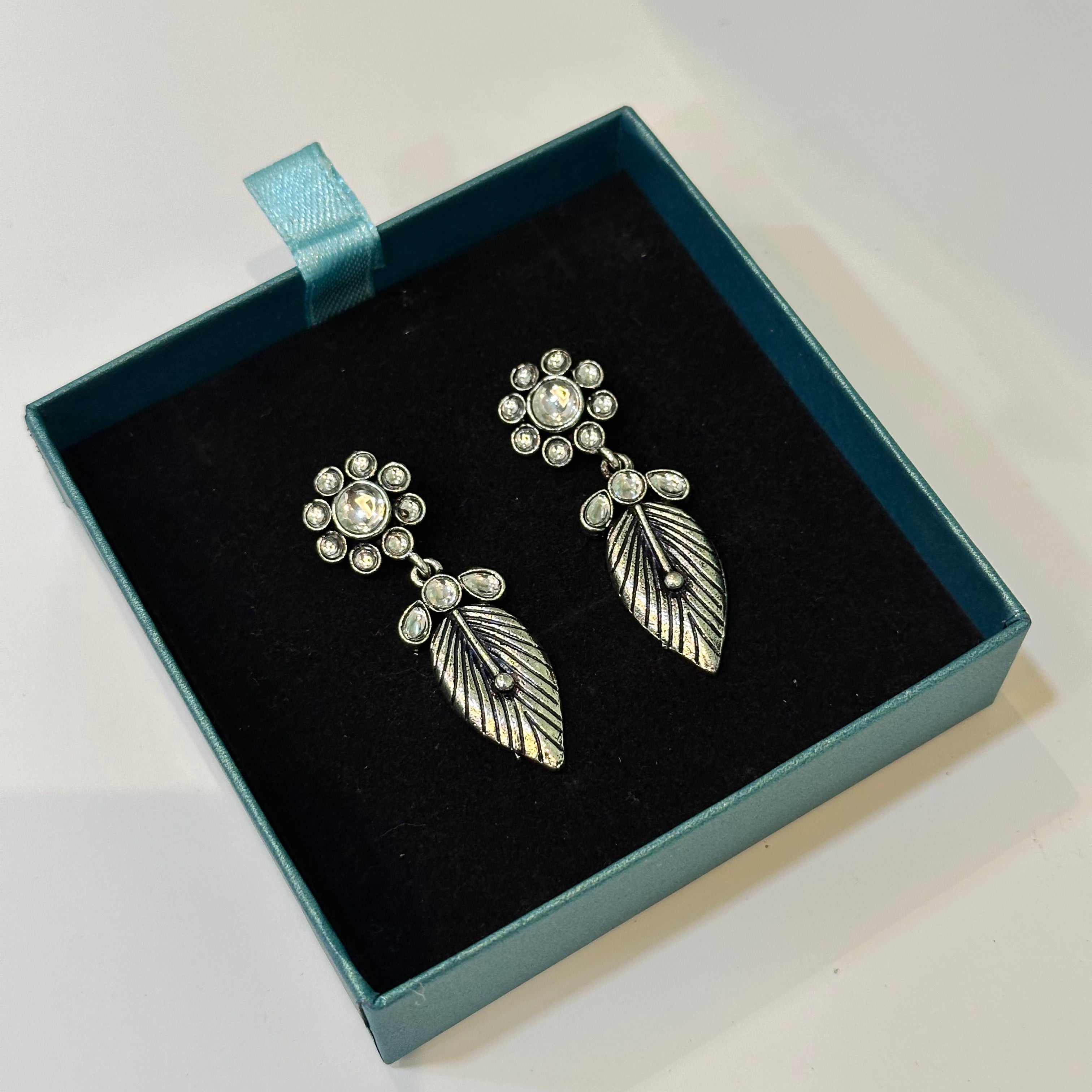 Delicate silver earrings