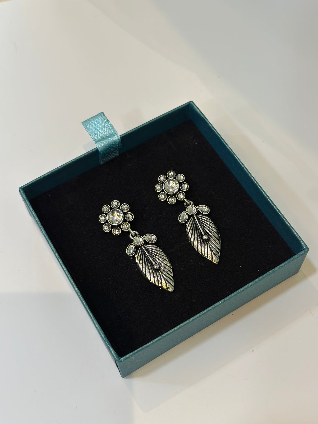 Delicate silver earrings