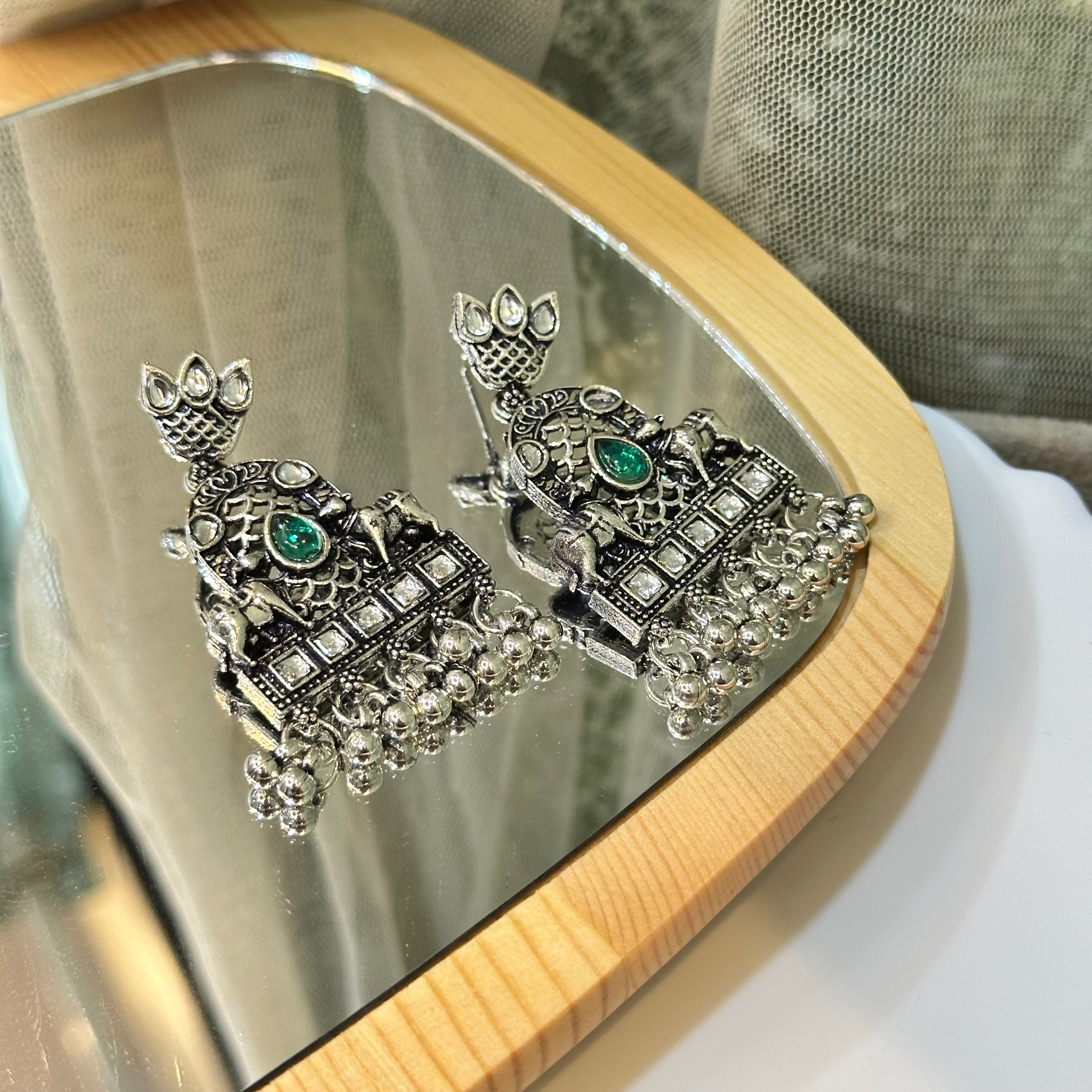 Silver earrings