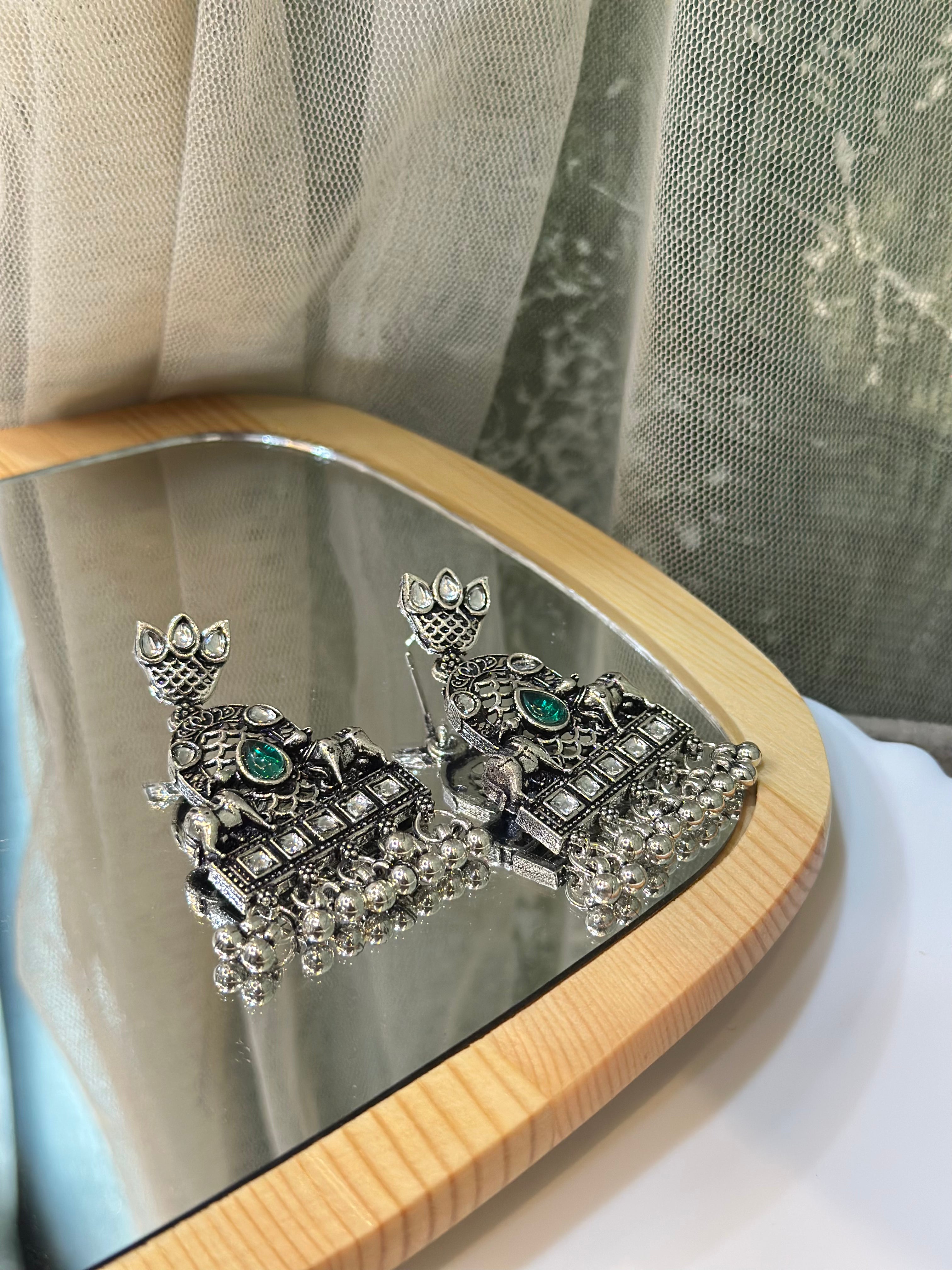 Silver earrings