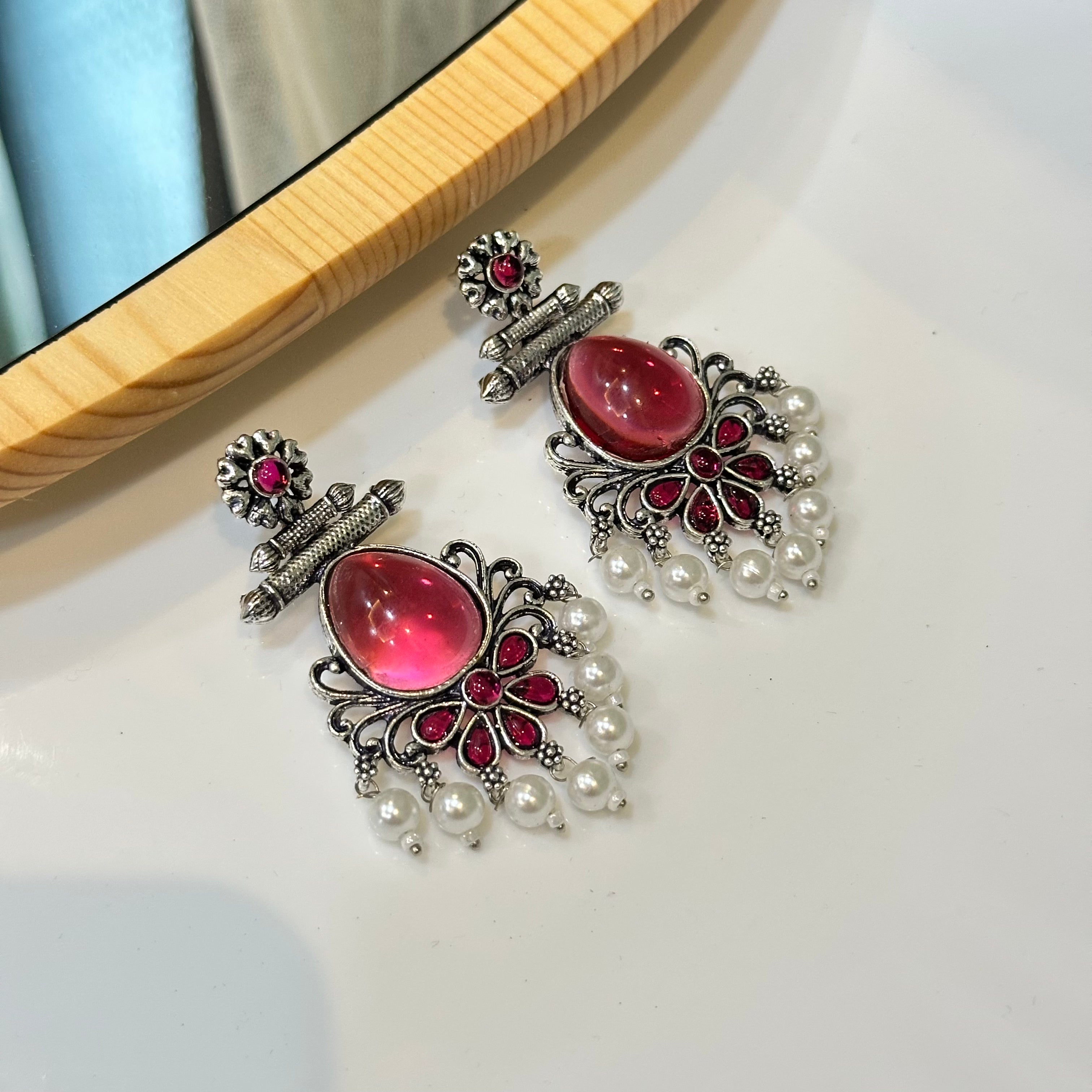 Rose earrings