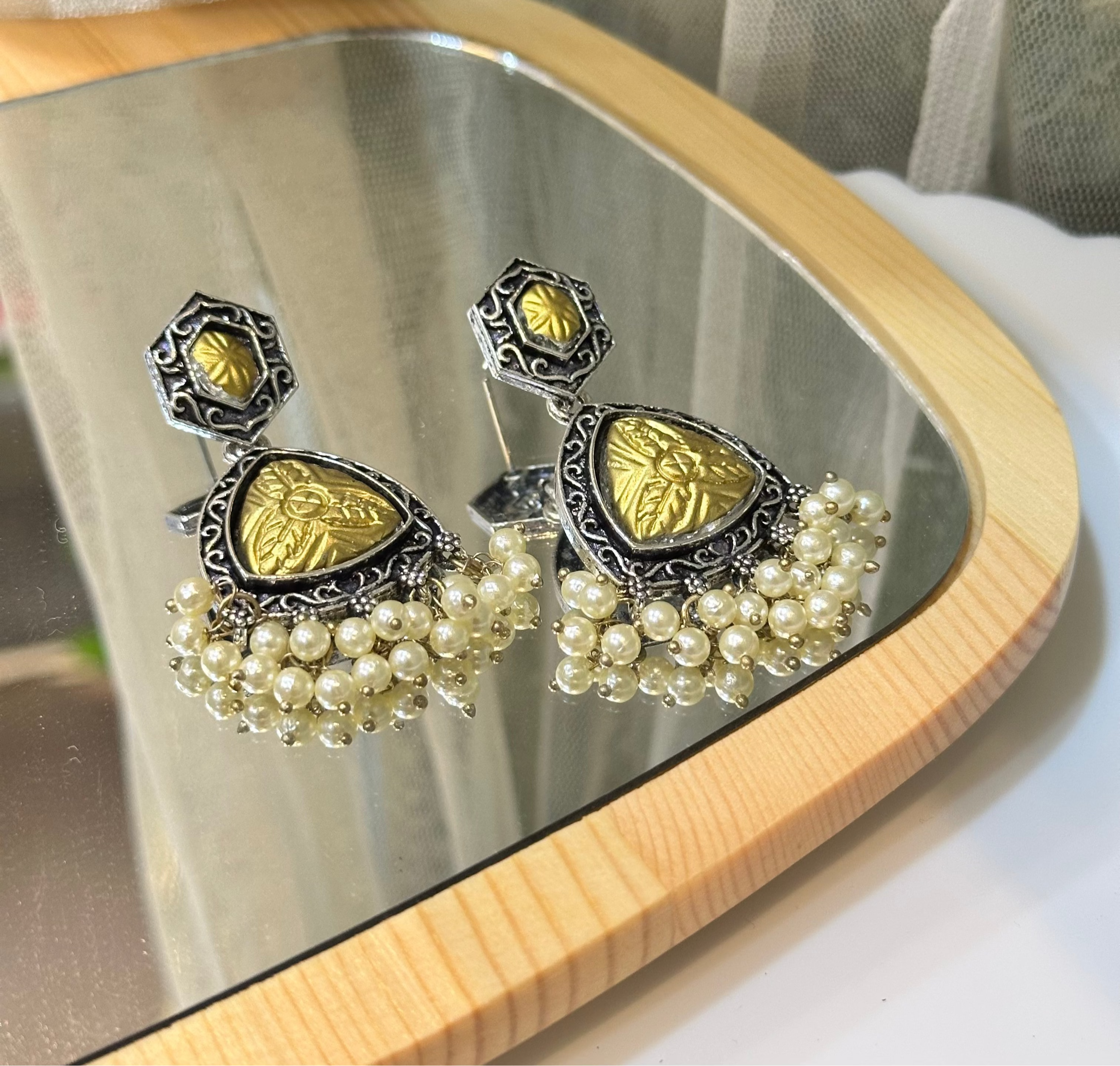 Brass earrings
