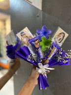 Chocolate and earring bouquet
