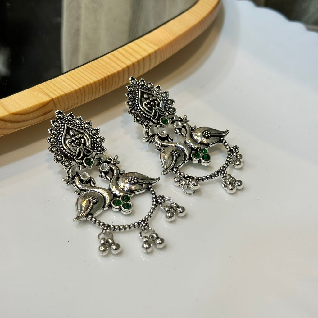 Silver earrings