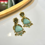 Rustic brass earrings