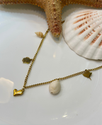 Shell charms necklace